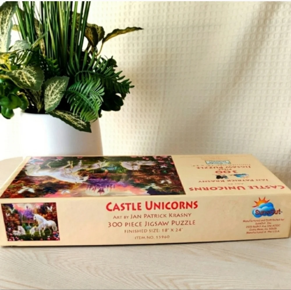 Two Unicorn 300 Pieces Jigsaw Puzzles